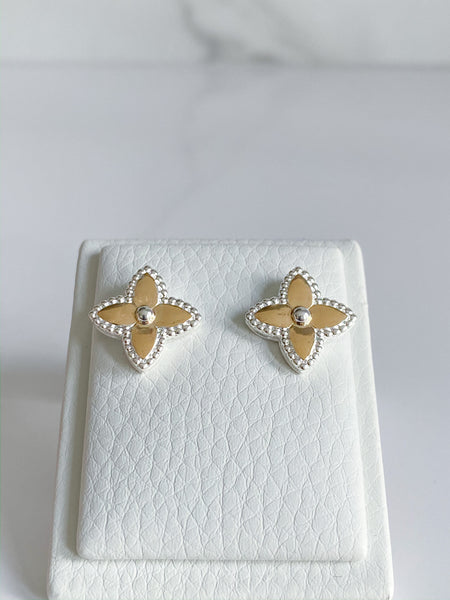 Jasmine Earrings - Silver, Gold Plated