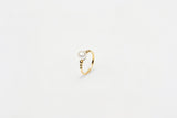 Pearl Ring, Uniform Gold Plated Beads