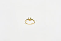 Pearl Ring, Uniform Gold Plated Beads