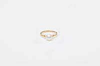 Pearl Ring, Uniform Gold Plated Beads