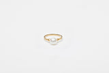 Pearl Ring, Uniform Gold Plated Beads