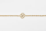 Clover Bracelet - Gold Plated & White Enamel